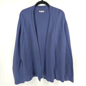 EILEEN FISHER ORGANIC COTTON PERU🇵🇪MADE Long‎ Sleeve Open Cardigan Knit XL/TG